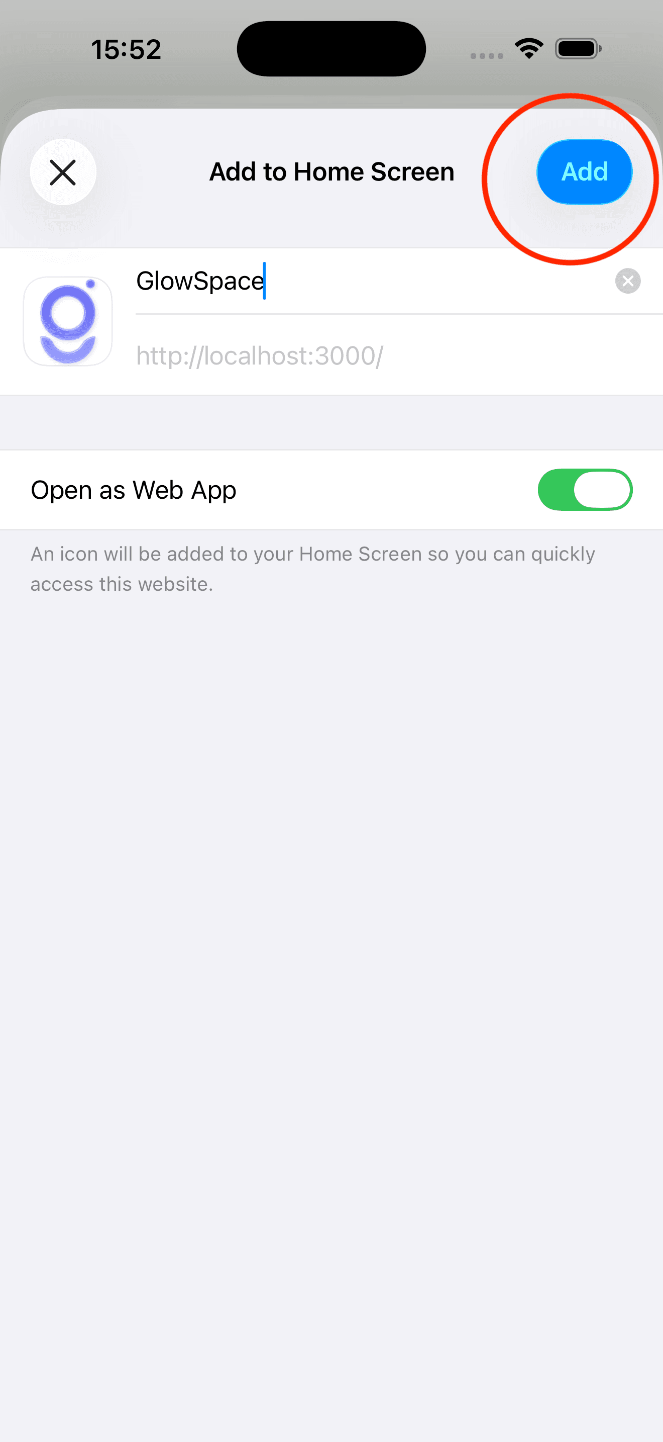 Xác nhận Thêm Ghé Qua vào Màn hình chính iPhone